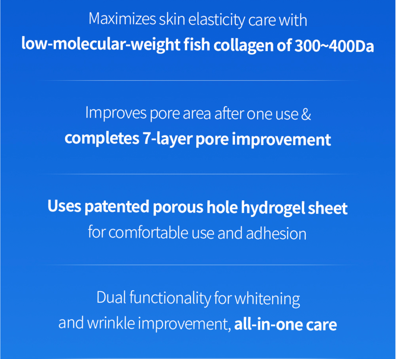 Hidrogela sejas maska ar kolagēnu Benton Hydrogel Collagen Face Mask