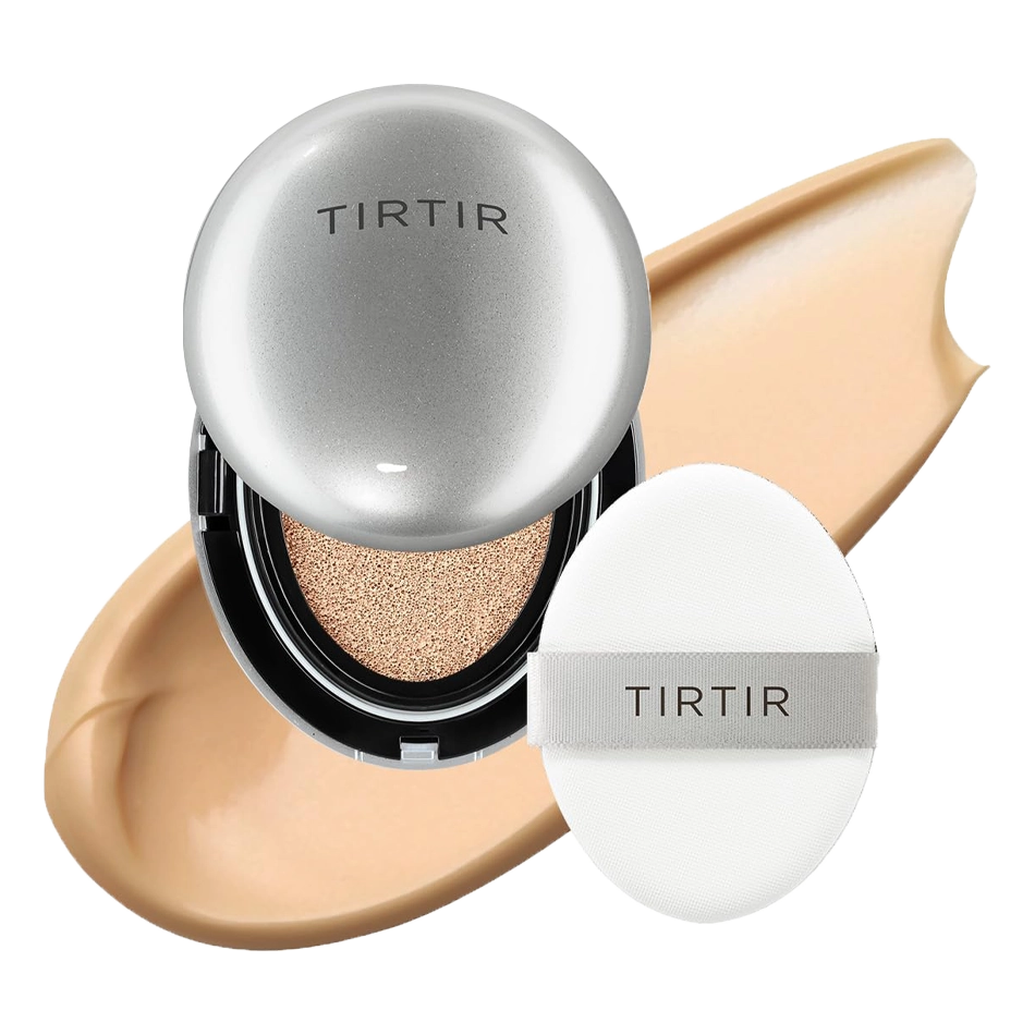 Gaisīgs kušons ar mirdzošu noslēguma akcentu TIRTIR Mask Fit Aura Cushion
