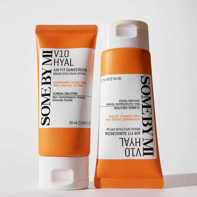 Saules aizsargkrēms ar niacinamīdu Some By Mi V10 Hyal Air Fit Sunscreen SPF50
