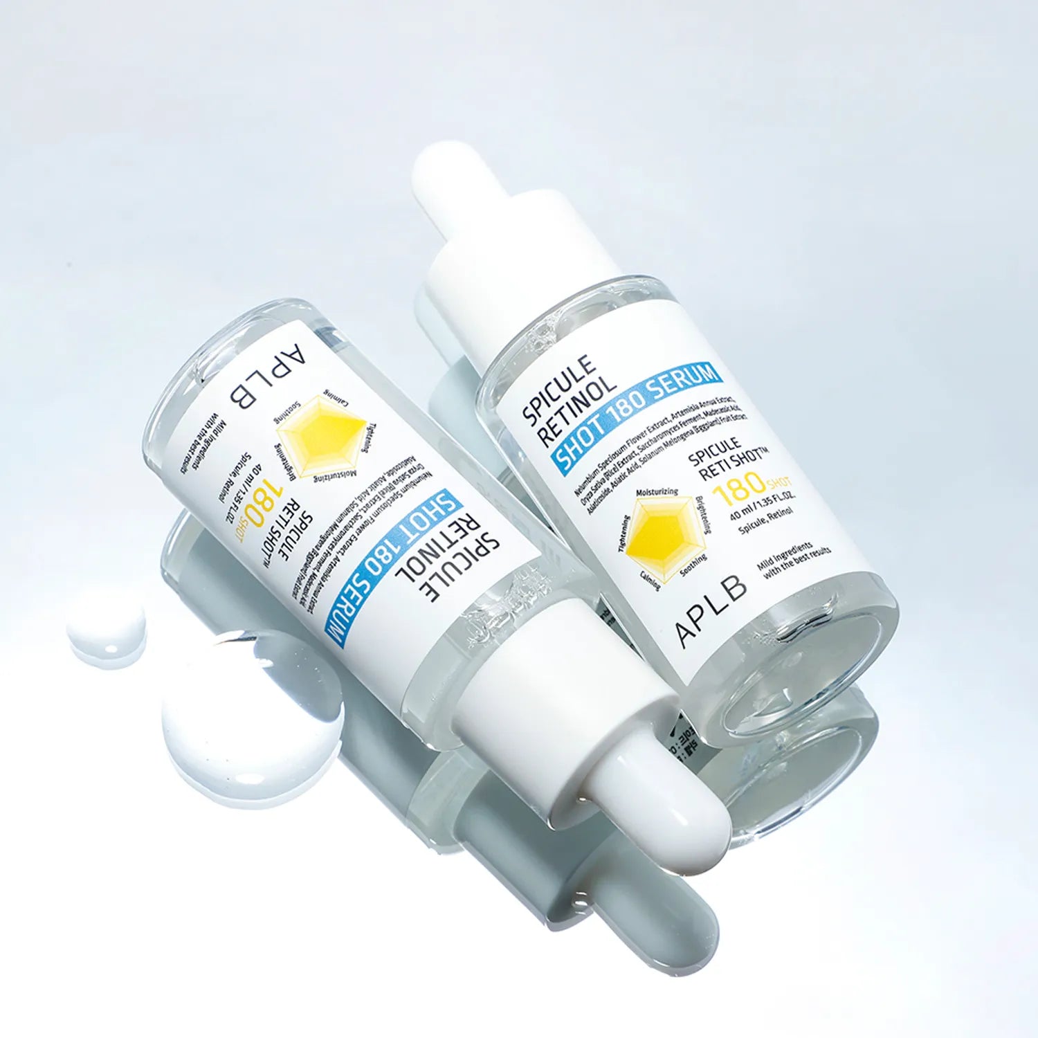 Atjaunojošs serums ar spikulām un retinolu APLB Spicule Retinol Shot 180 Serum