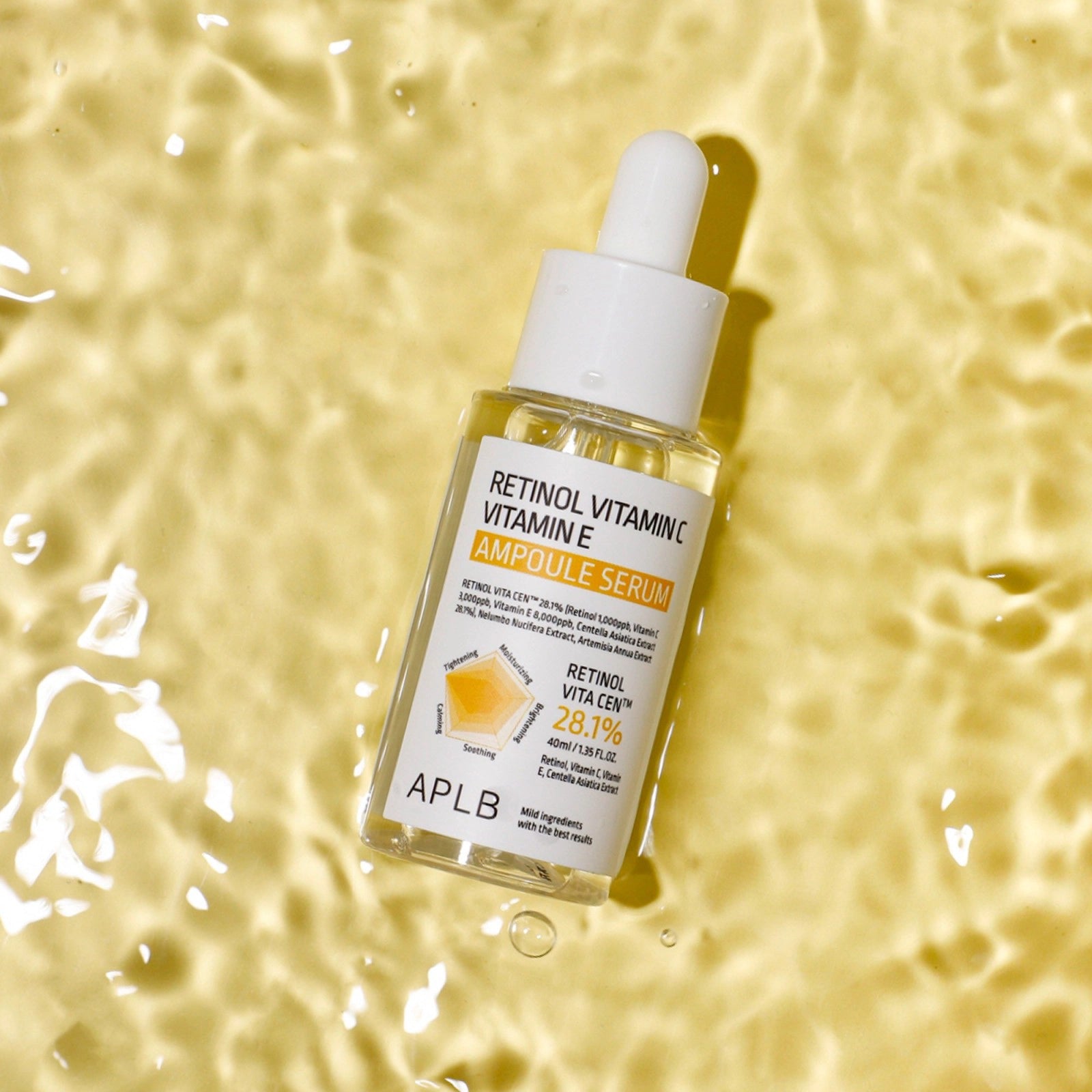 Stiprinošs ampulu serums ar retinolu APLB Retinol Vitamin C Vitamin E Ampoule Serum