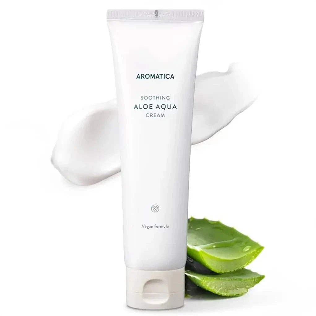 Organisks un mitrinošs krēms ar aloe vera AROMATICA Soothing Aloe Aqua Cream