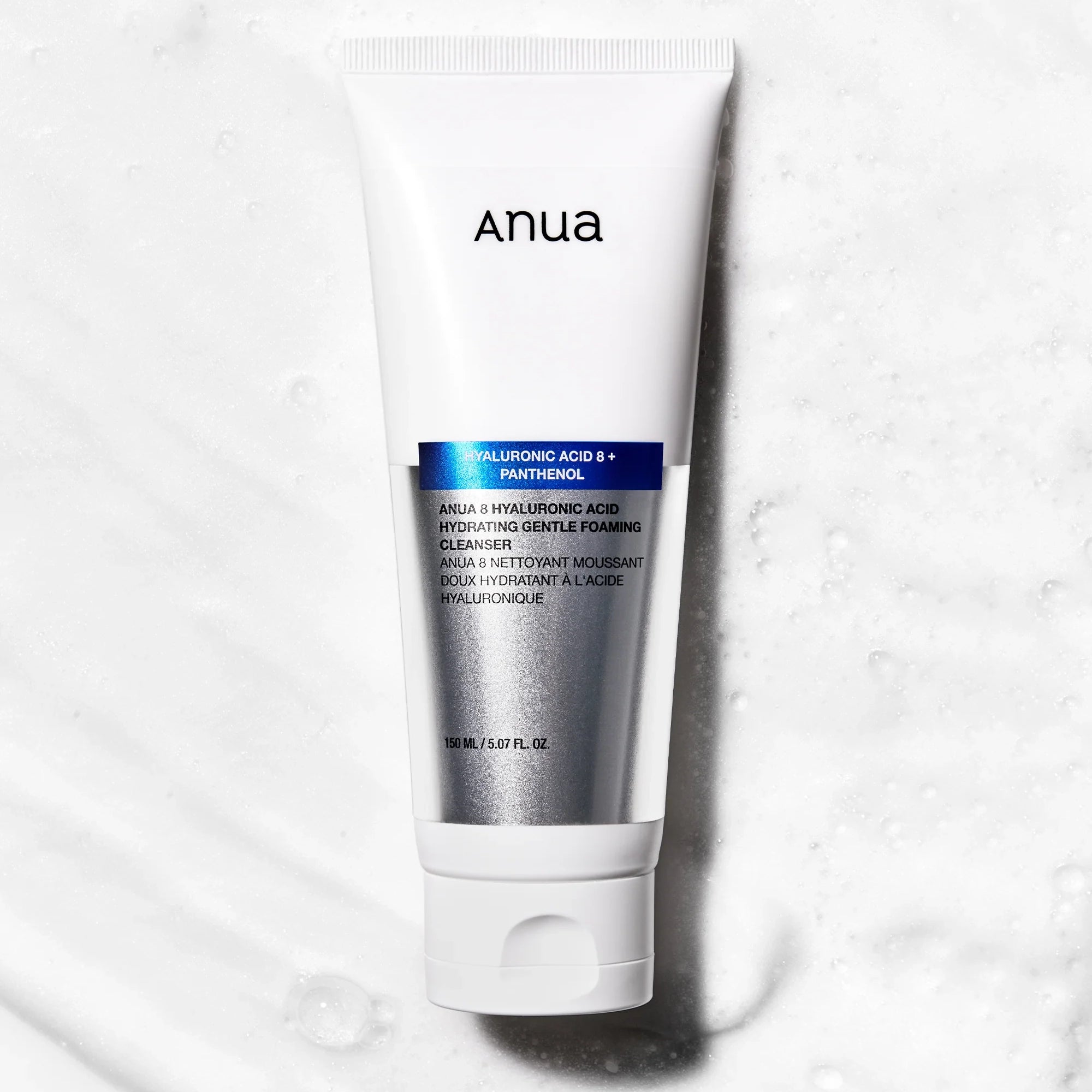 Maigas putiņas sejas mazgāšanai Anua 8 Hyaluronic Acid Hydrating Gentle Foaming Cleanser