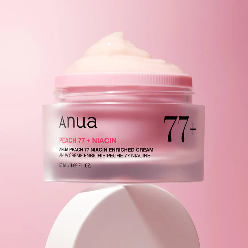 Ādu mīkstinošs krēms sejai ar persiku ekstraktu un niacinamīdu Anua Peach 77 Niacin Enriched Cream