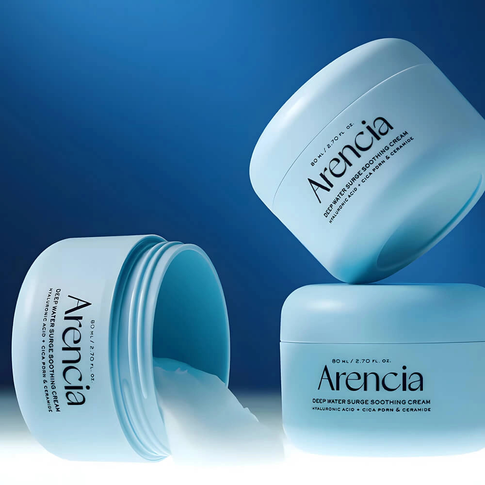 Nomierinošs un atjaunojošs krēms ar PDRN Arencia Deep Water Surge Soothing Cream