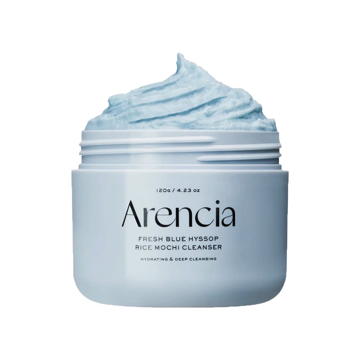 Attīrošs līdzeklis ar mālu un izopa ekstraktu Arencia Fresh Blue Hyssop Rice Mochi Cleanser