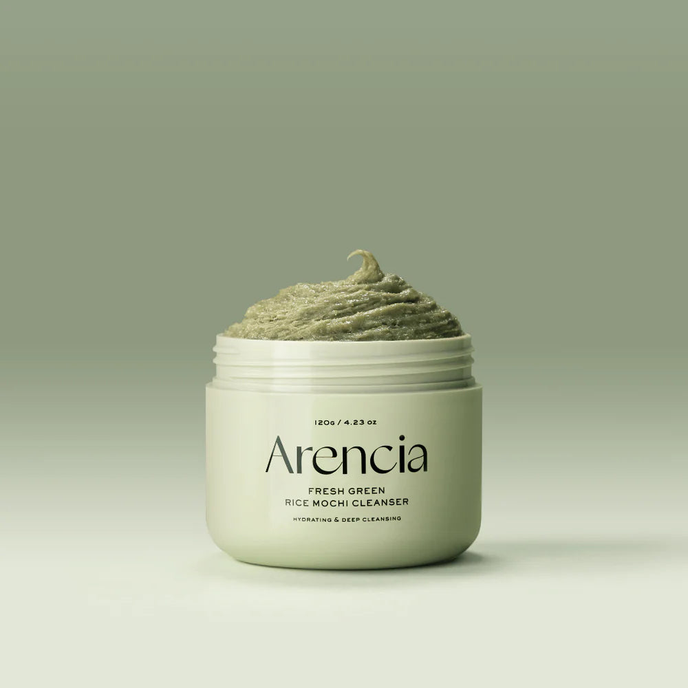 Attīrošs līdzeklis ar zaļo tēju un Āzijas centellu Arencia Fresh Green Rice Mochi Cleanser