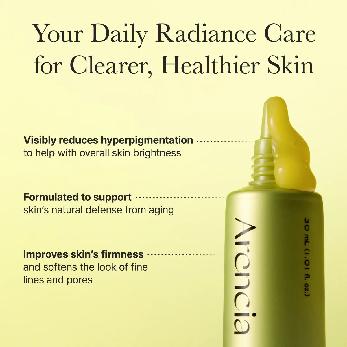 Izgaismojošs C vitamīna serums Arencia Vitamin C Booster Shot