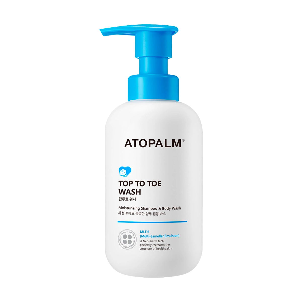 Maigs šampūns-gels mazuļu ķermenim un matiem Atopalm Top-To-Toe Wash