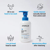Maigs šampūns-gels mazuļu ķermenim un matiem Atopalm Top-To-Toe Wash