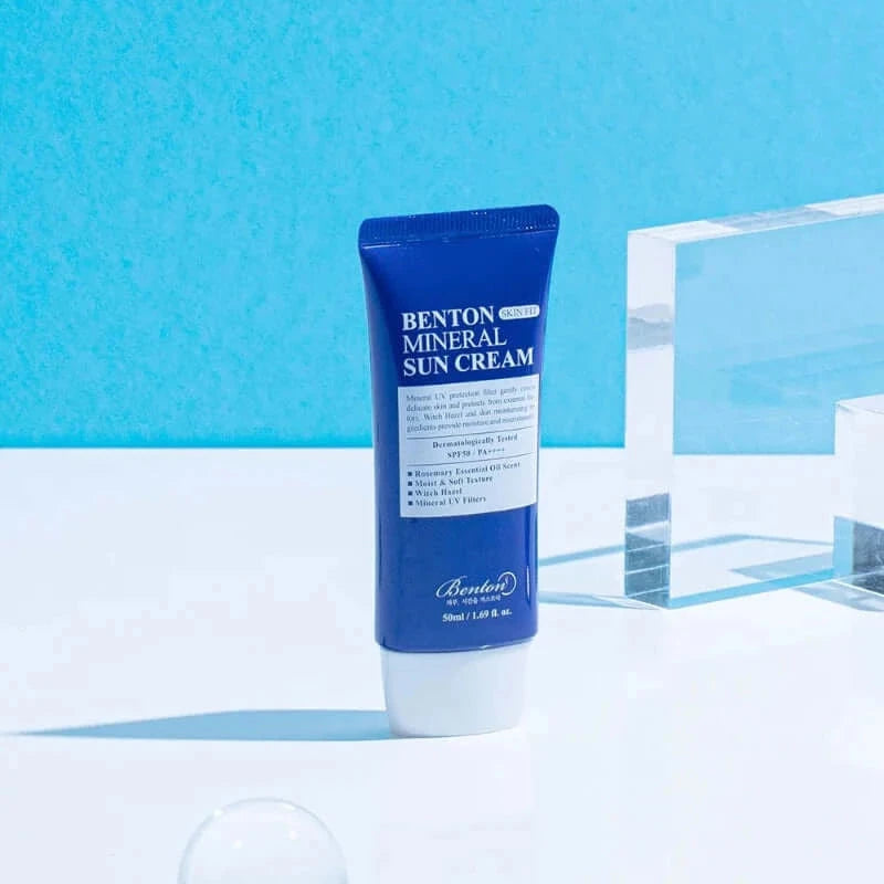 Jūsu ādas aizsardzība un kopšana ar minerālu saules aizsargkrēmu Benton Skin Fit Mineral SPF50+/PA++++Sun Cream