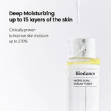 Mitrinošs toniks sejai Biodance Micro Dual Serum Toner