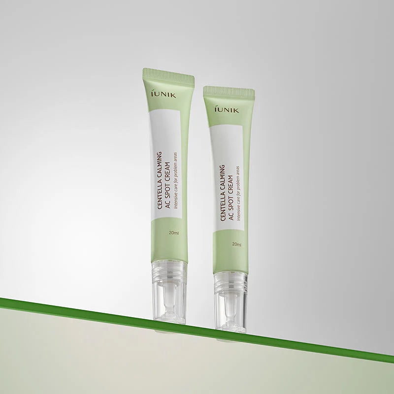 Punktveida uzklāšanai paredzēts krēms piņņu novēršanai iUNIK Centella Calming AC Spot Cream