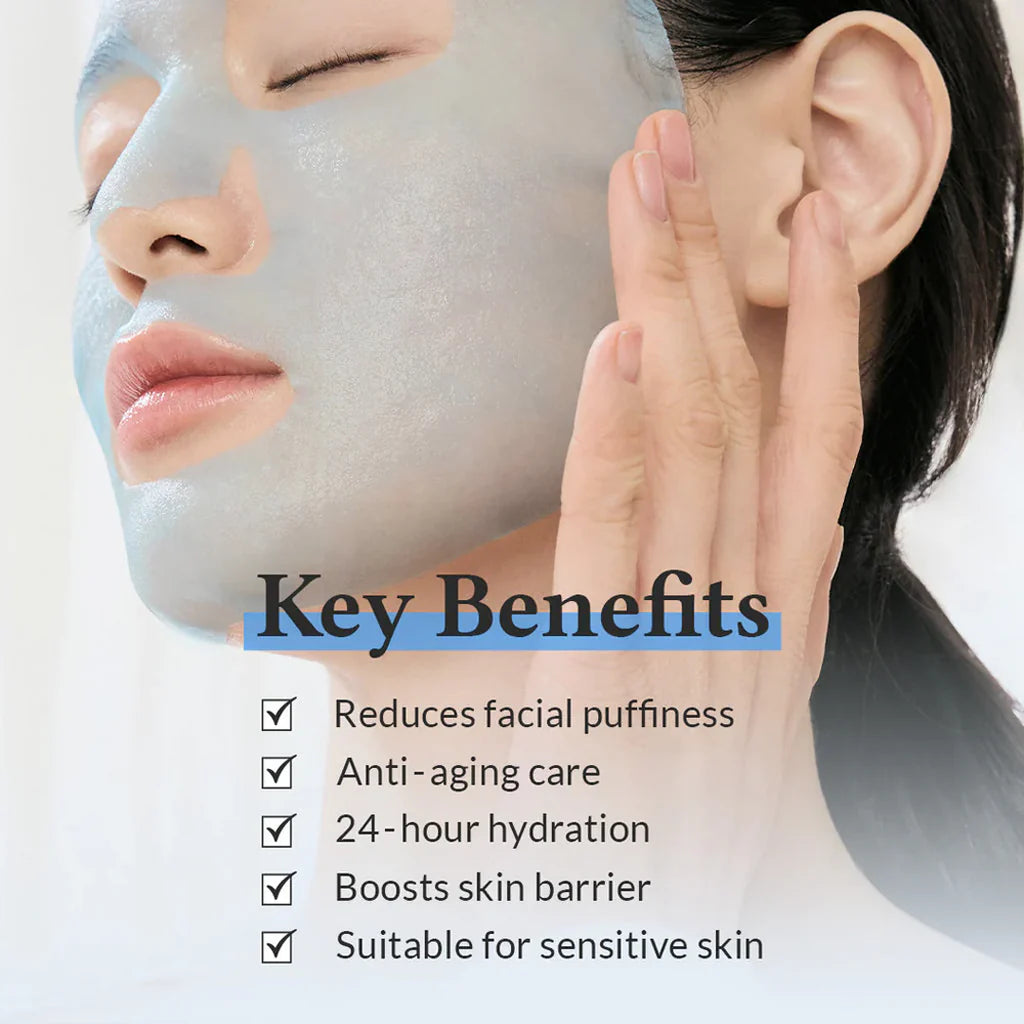 Mitrinoša auduma maska ar azulēnu un agavi Dr. Althea Aqua Blue Hydration Mask