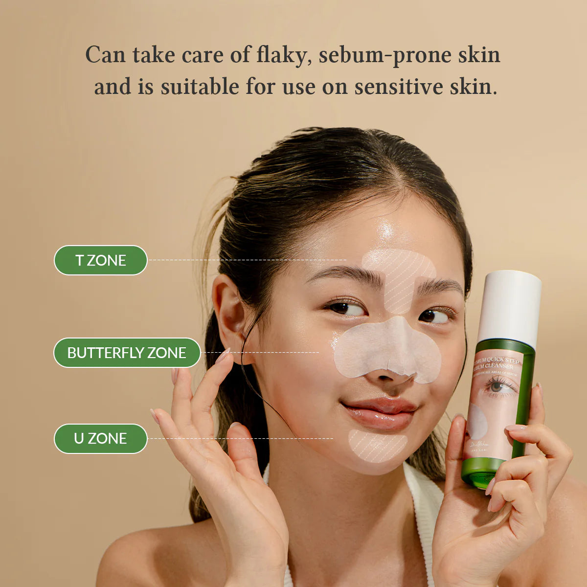 Attīrošs līdzeklis melno punktiņu novēršanai Dr. Althea Premium Quick Step Sebum Cleanser