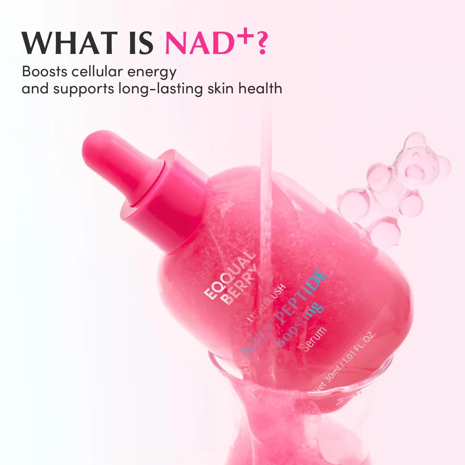 Nostiprinošs serums ar peptīdiem Eqqualberry NAD+ Peptide Boosting Serum