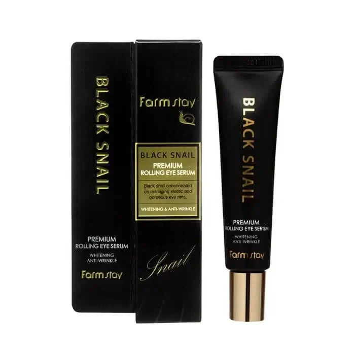 Anti-novecošanās serums ādai ap acīm FarmStay Black Snail Premium Rolling Eye Serum