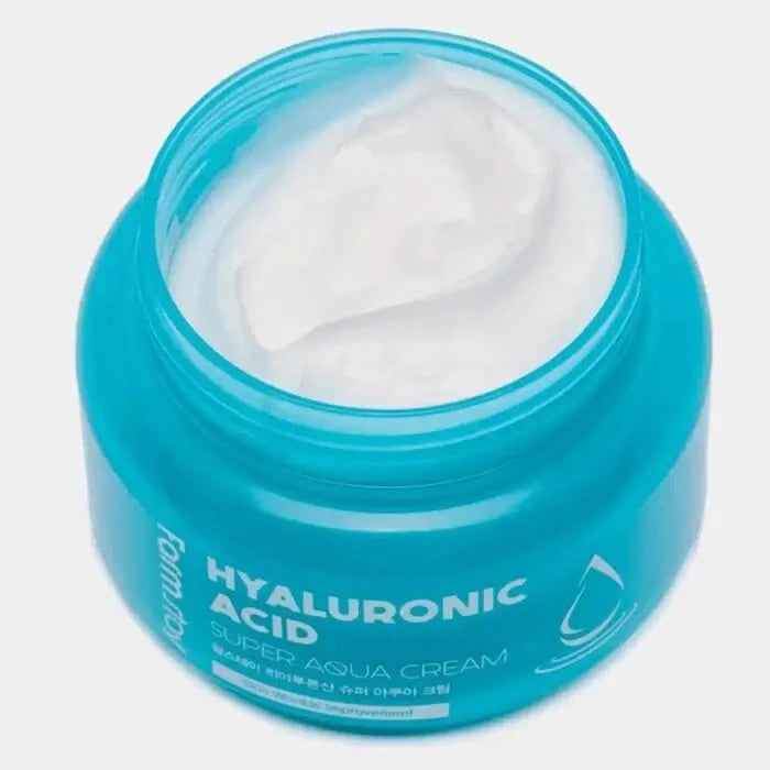 Mitrinošs krēms uz hialuronskābes bāzes FarmStay Hyaluronic Acid Super Aqua Cream