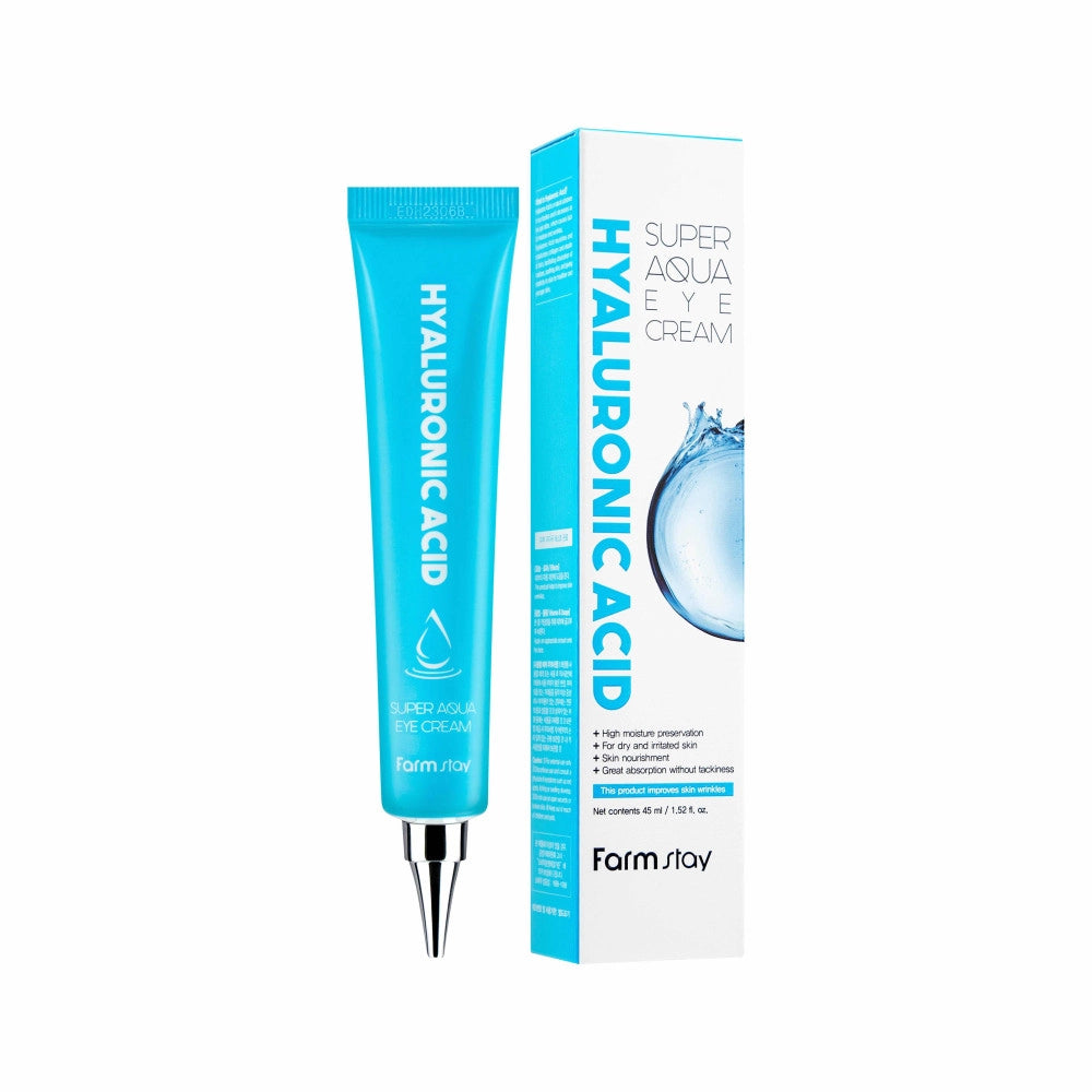 Mitrinošs acu krēms ar hialuronskābi Farmstay Hyaluronic Acid Super Aqua Eye Cream