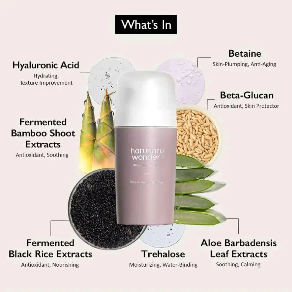 Antioksidantu serums ar melniem rīsiem Haruharu Wonder Black Rice Serum