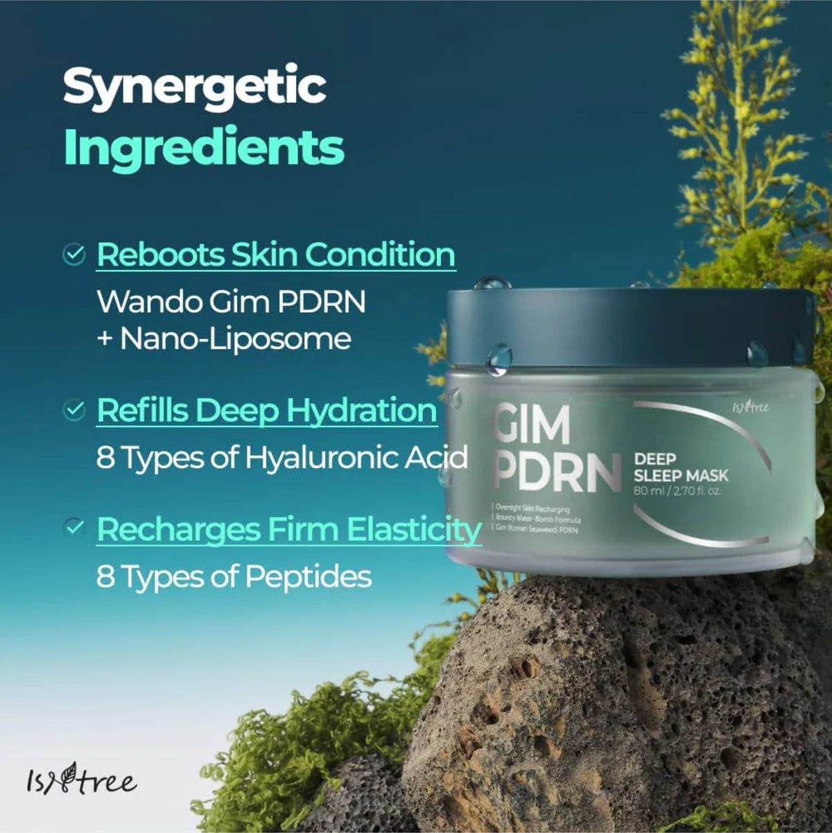 Nakts mitrinošā maska ar PDRN Isntree Gim PDRN Deep Sleep Mask