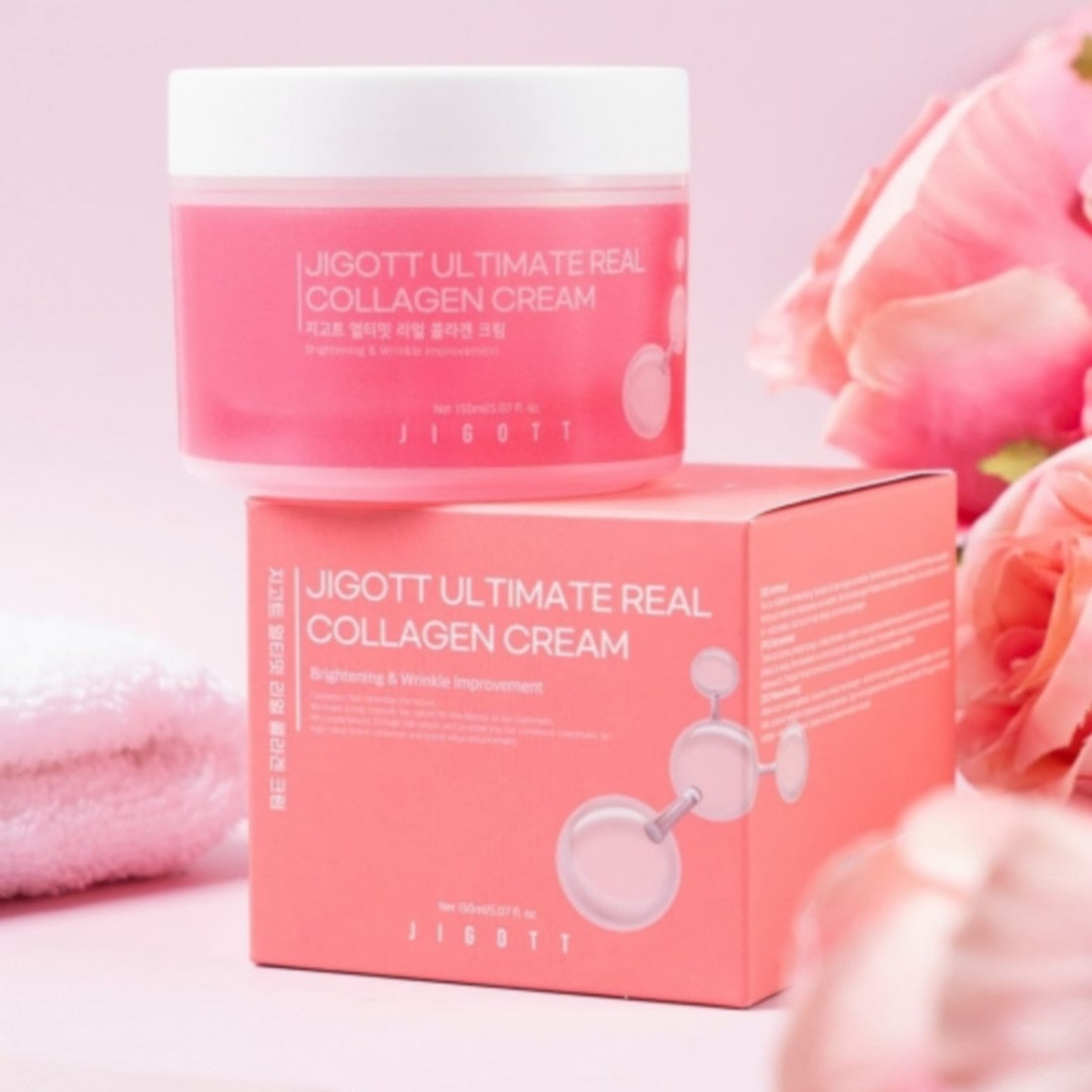 Barojošs sejas krēms Jigott Ultimate Real Collagen Cream