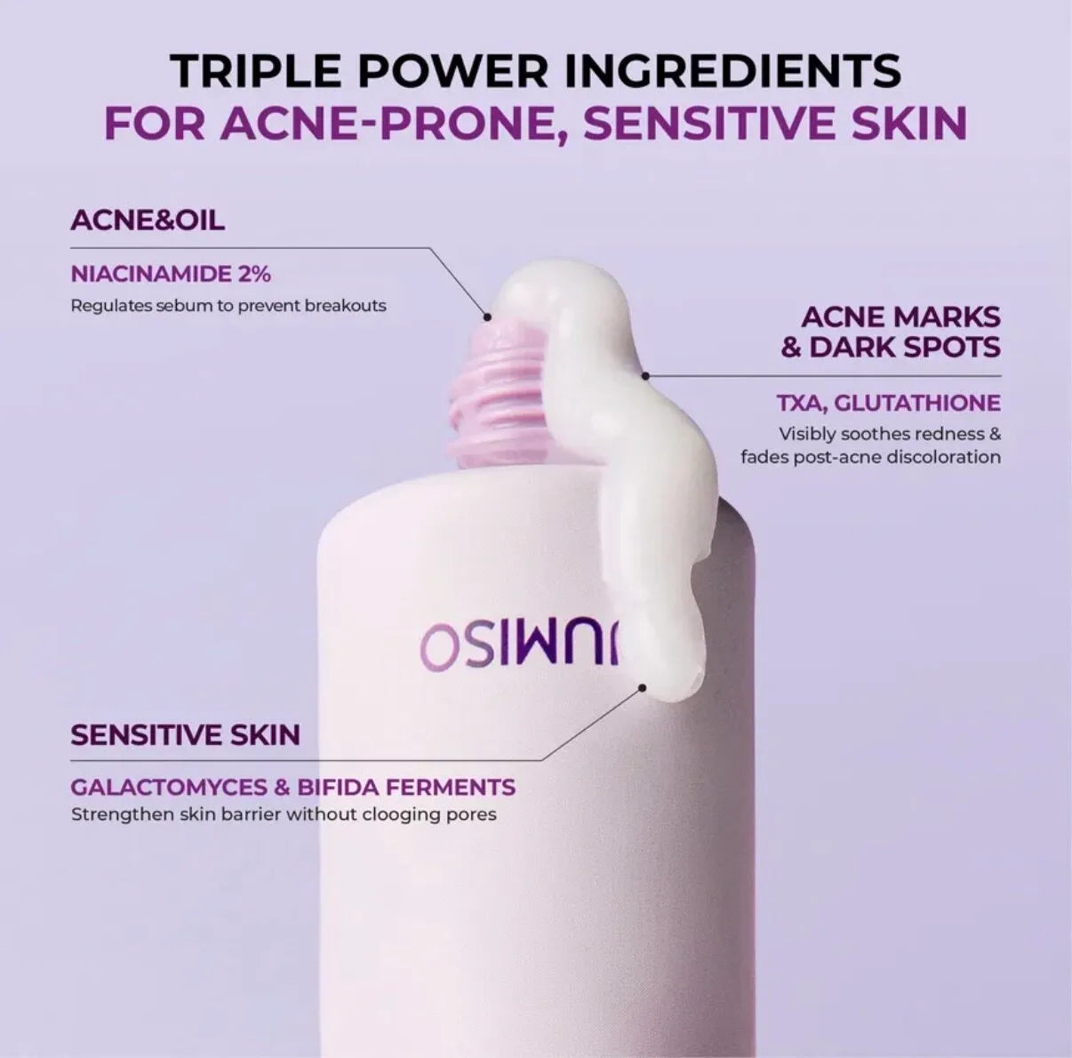 Sebuma līdzsvarojošs krēms Jumiso Niacinamide 2 + Oil Control Cream