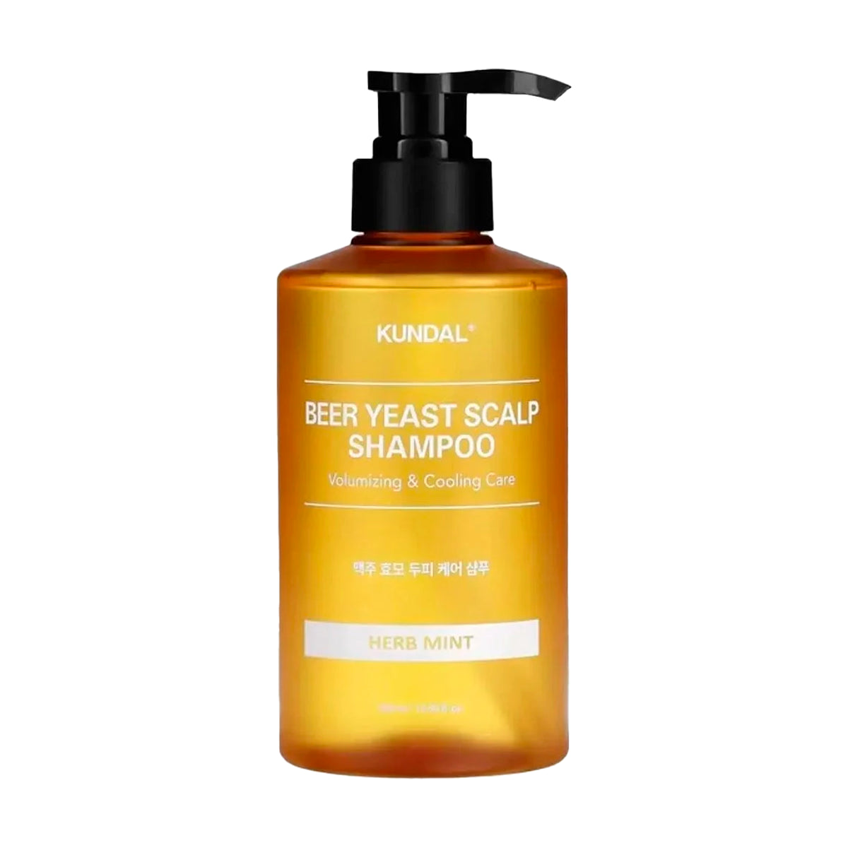Atsvaidzinošs šampūns Kundal Beer Yeast Scalp Shampoo Herb Mint