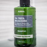 Dziļi attīrošs šampūns Kundal Tea Tree & Macadamia Deep Cleansing Shampoo Cherry Blossom