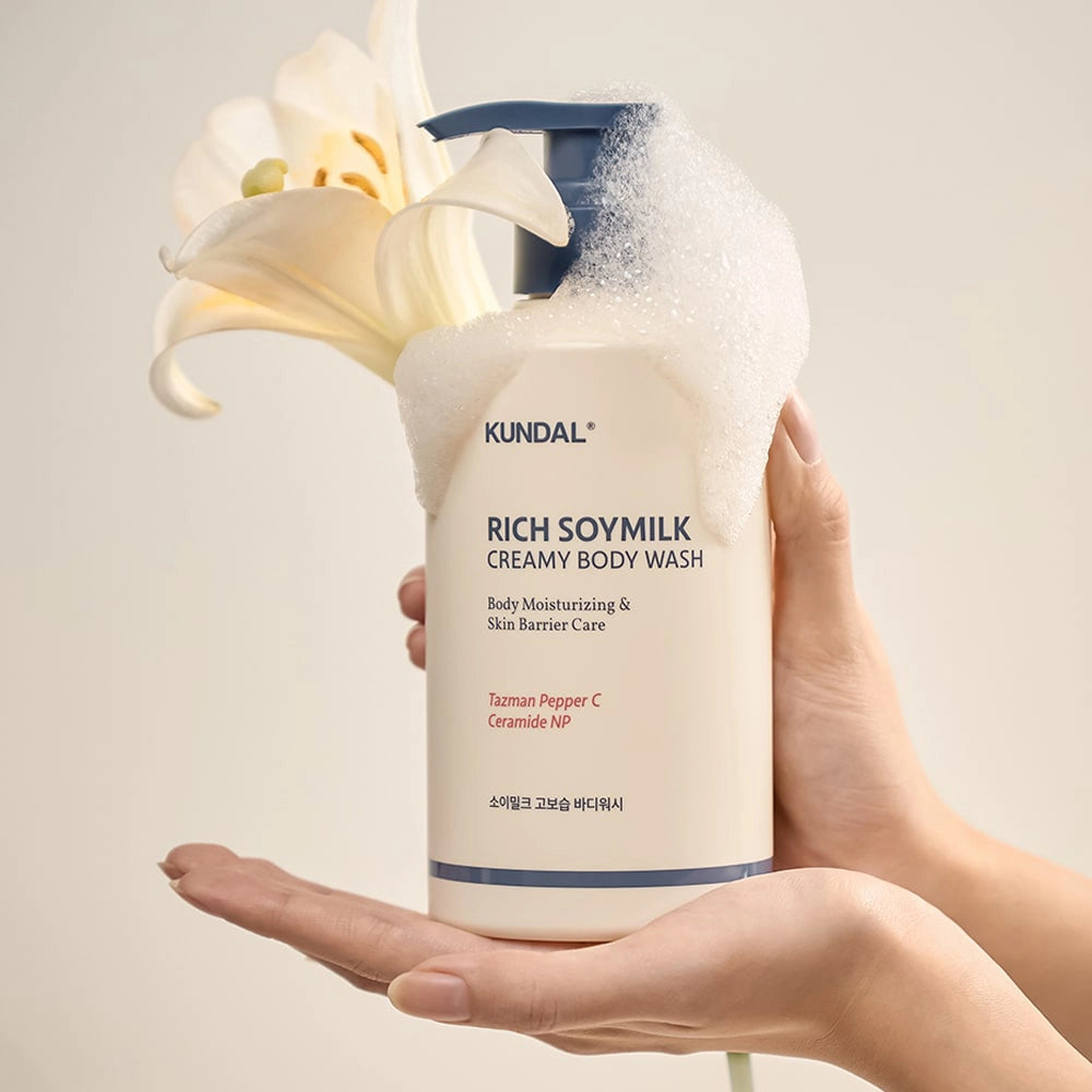 Mitrinošs krēmveida dušas gels Kundal Rich Soymilk Body Wash Mellow Vanilla