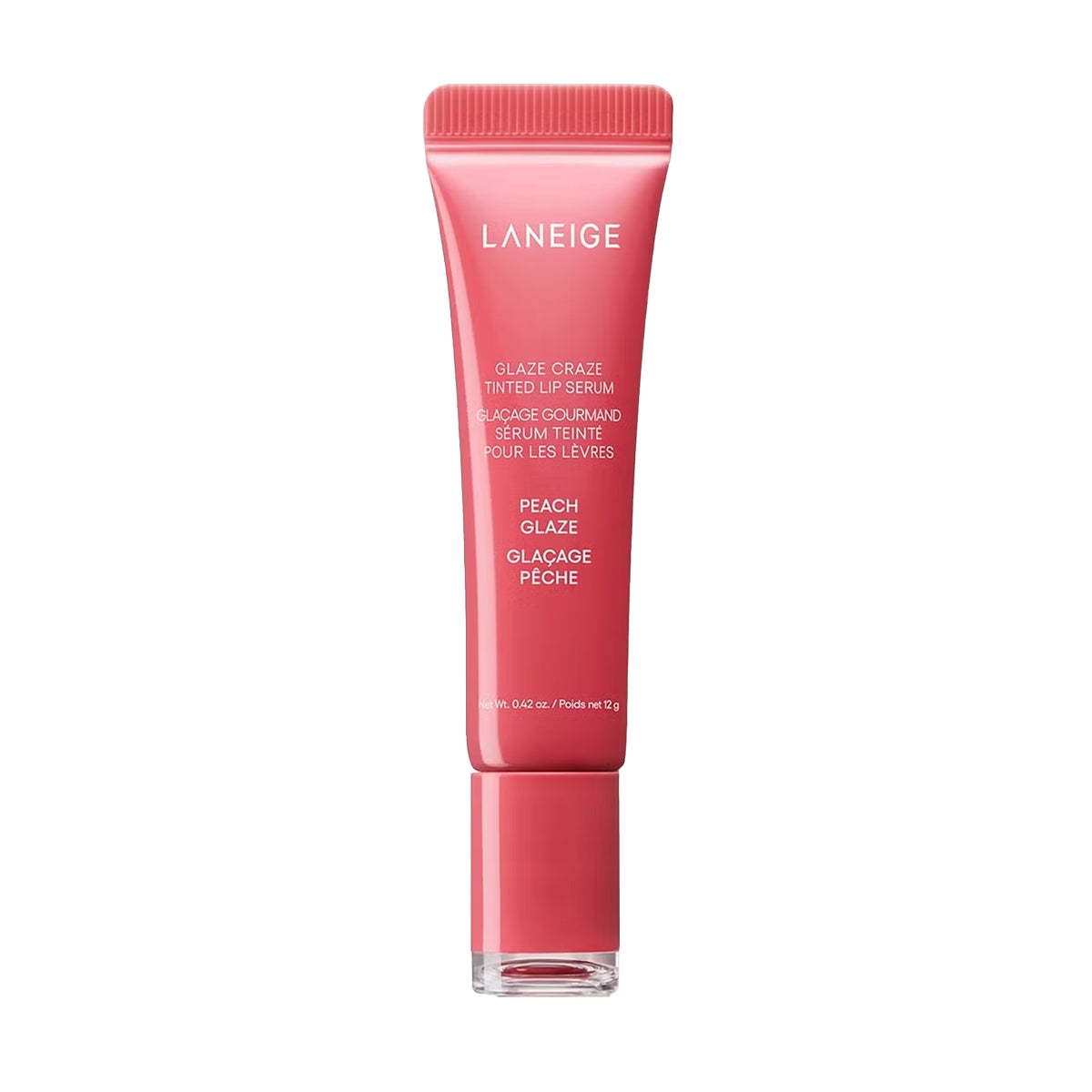 Tonējošs lūpu serums Laneige Glaze Craze Tinted Lip Serum Peach Glaze