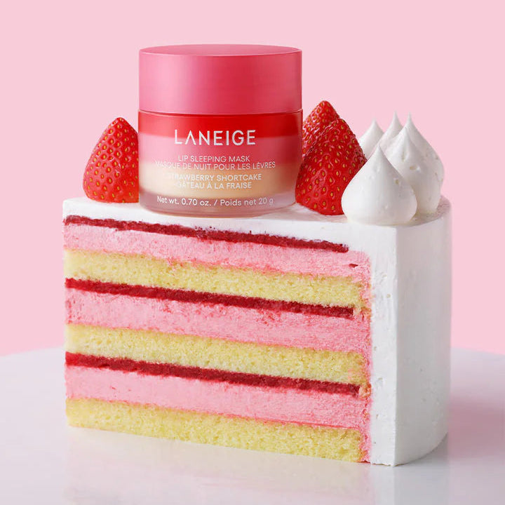 Intensīvi mitrinoša nakts maska lūpām Laneige Lip Sleeping Mask Strawberry Shortcake