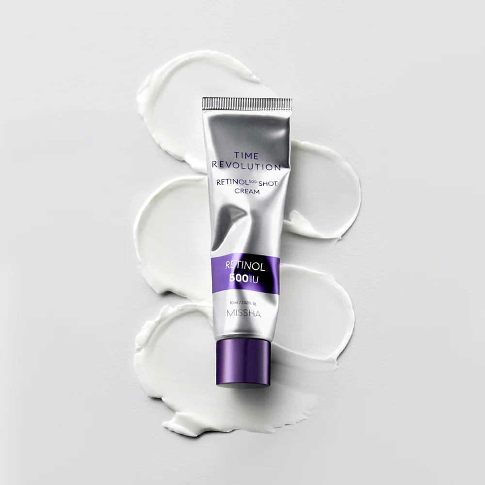 Pretgrumbu retinola krēms MISSHA Time Revolution Retinol 500 Shot Cream