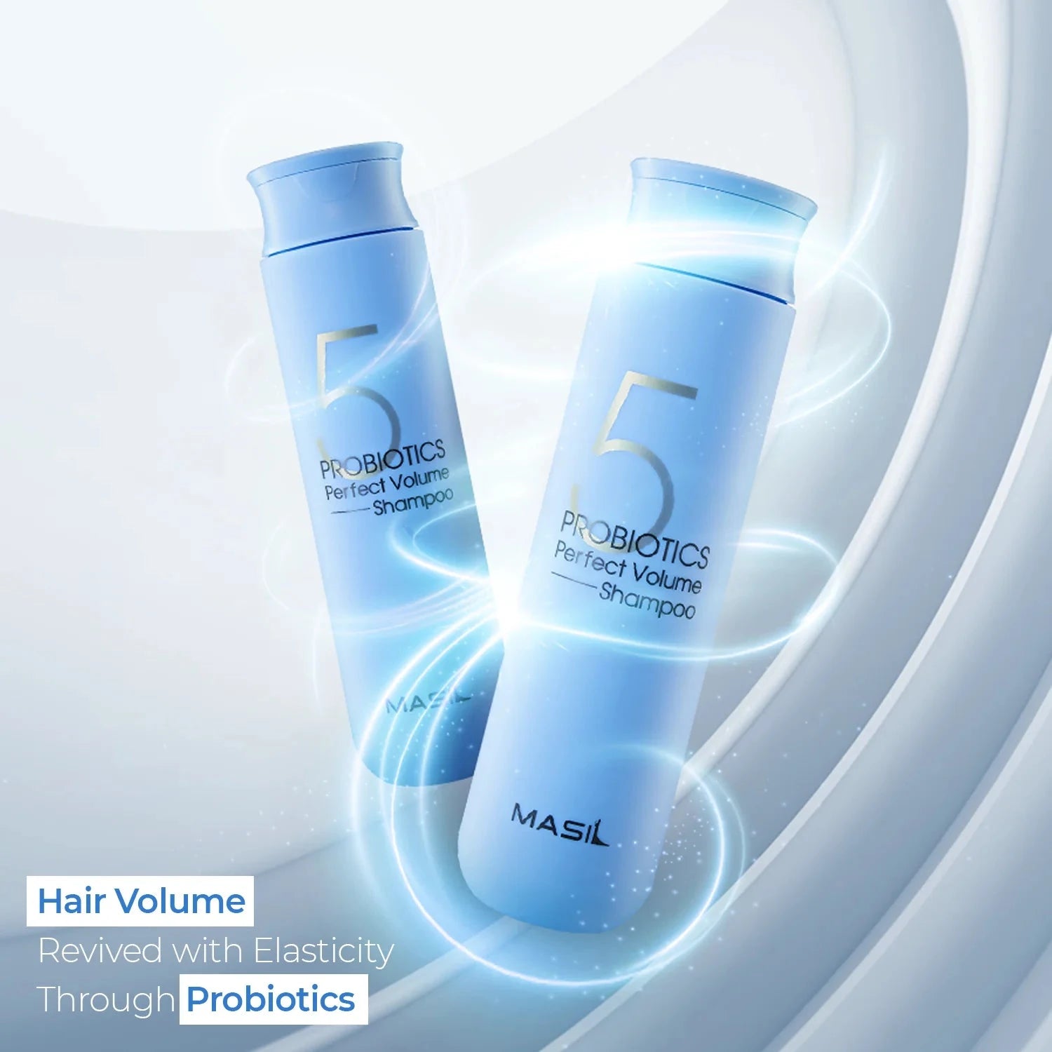 Šampūns matu apjomam ar probiotiķiem Masil 5 Probiotics Perfect Volume Shampoo