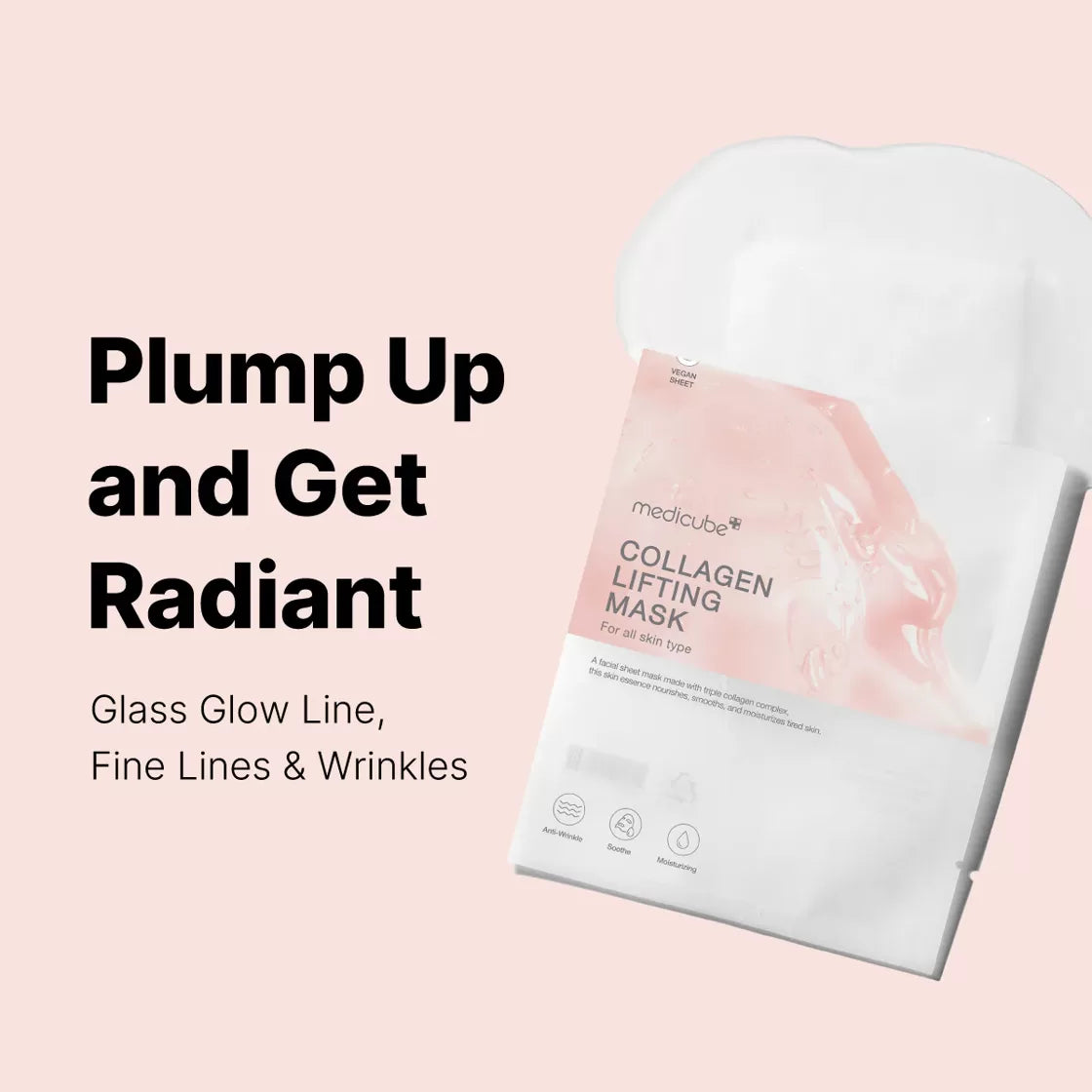 Auduma liftinga maska ar kolagēnu Medicube Collagen Lifting Mask