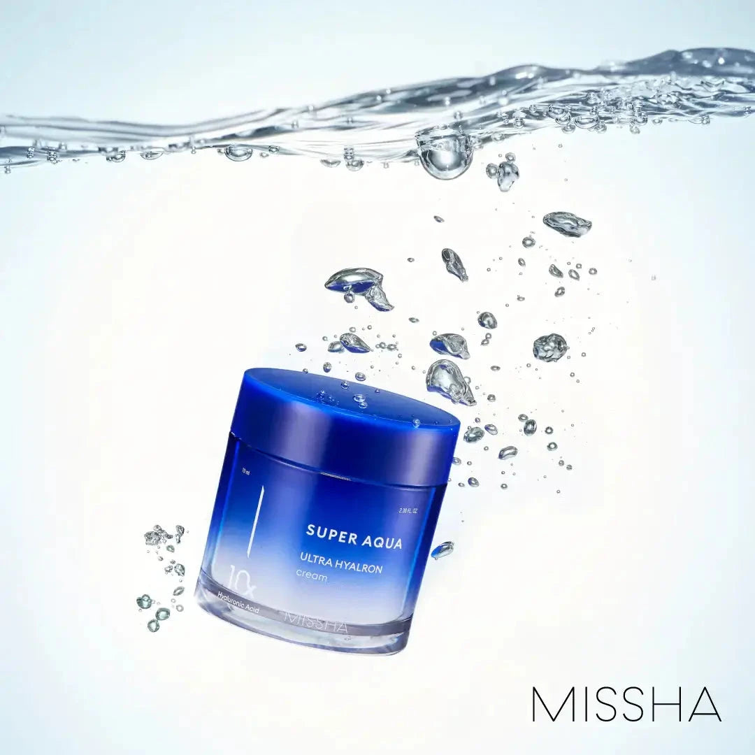 Ultramitrinošs krēms ar 10 hialuronskābes veidiem Missha Super Aqua Ultra Hyalron Cream