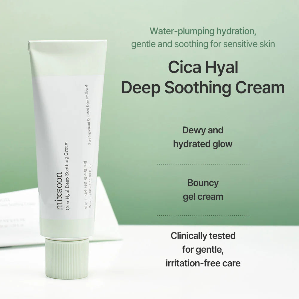 Nomierinošs Krēms Mixsoon Cica Hyal Deep Soothing Cream