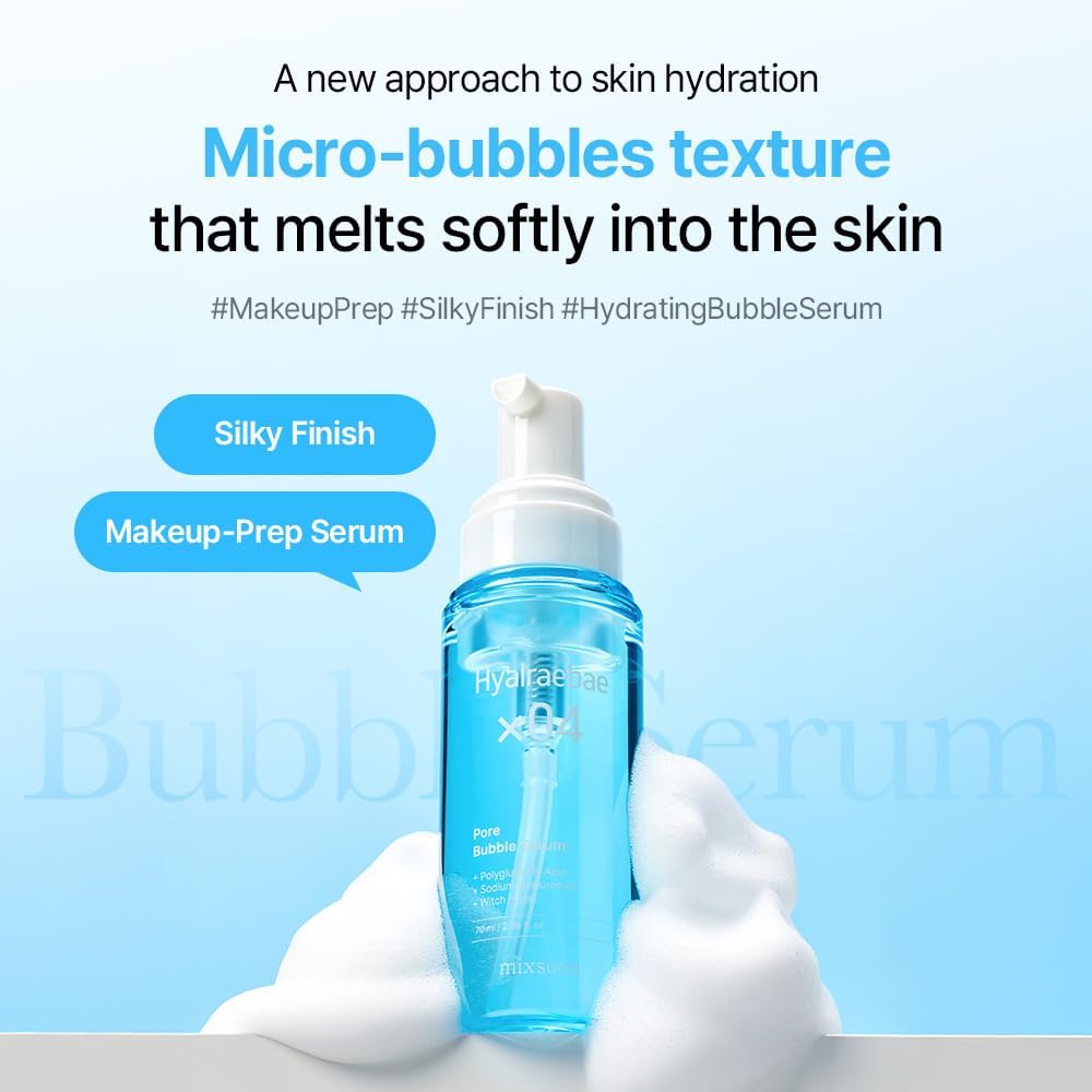 Viegls burbuļu serums Mixsoon Hyalraebae Pore Bubble Serum
