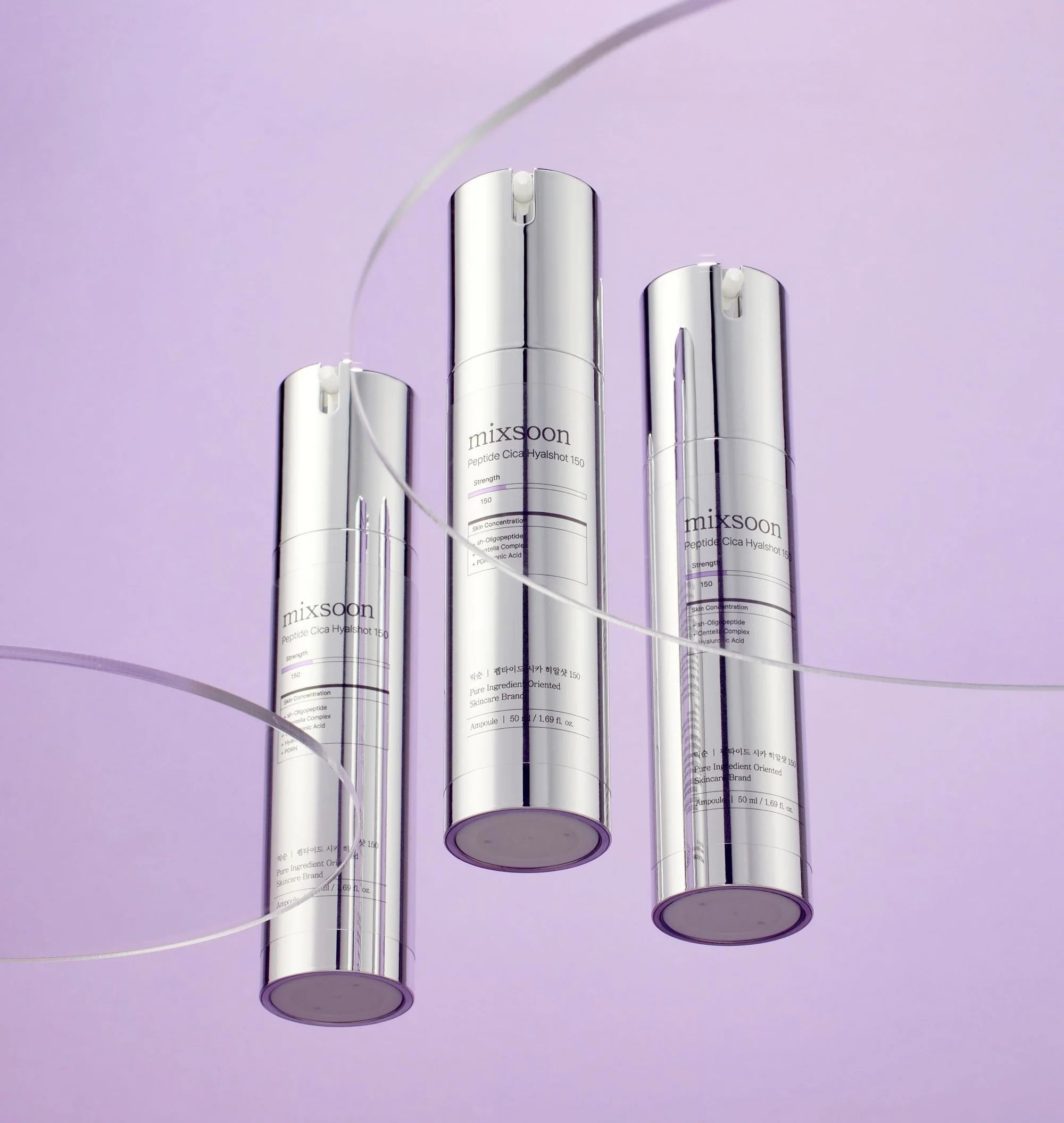 Intensīvi mitrinoša ampula Mixsoon Peptide Cica Hyalshot 150
