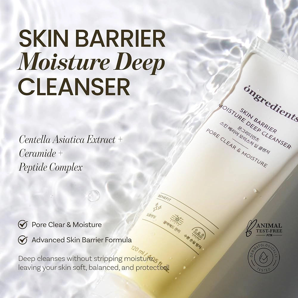 Dziļi attīroša putu želeja Ongredients Skin Barrier Moisture Deep Cleanser