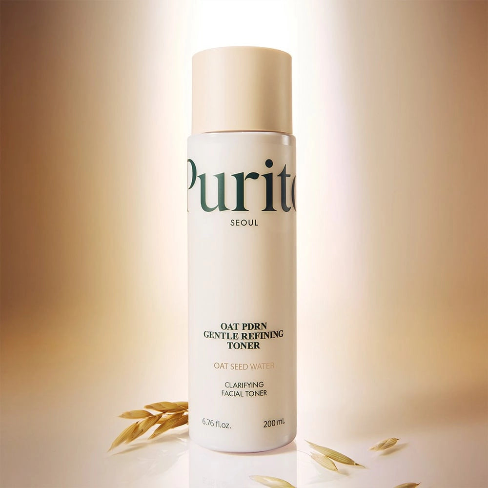Nomierinošs un atjaunojošs sejas toniks Purito Seoul Oat PDRN Gentle Refining Toner