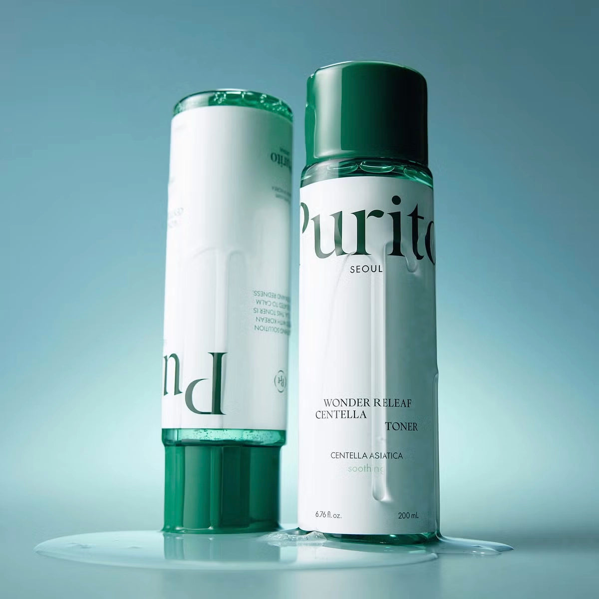 Nomierinošs toniks ar Gotu kolu Purito Wonder Releaf Centella Toner