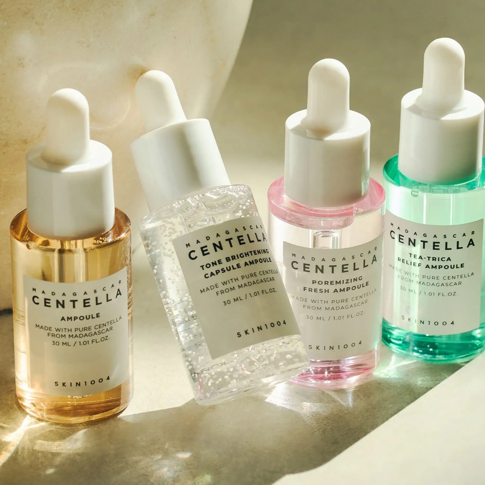 Serumu komplekts ar centellu SKIN1004 Madagascar Centella Ampoule Kit