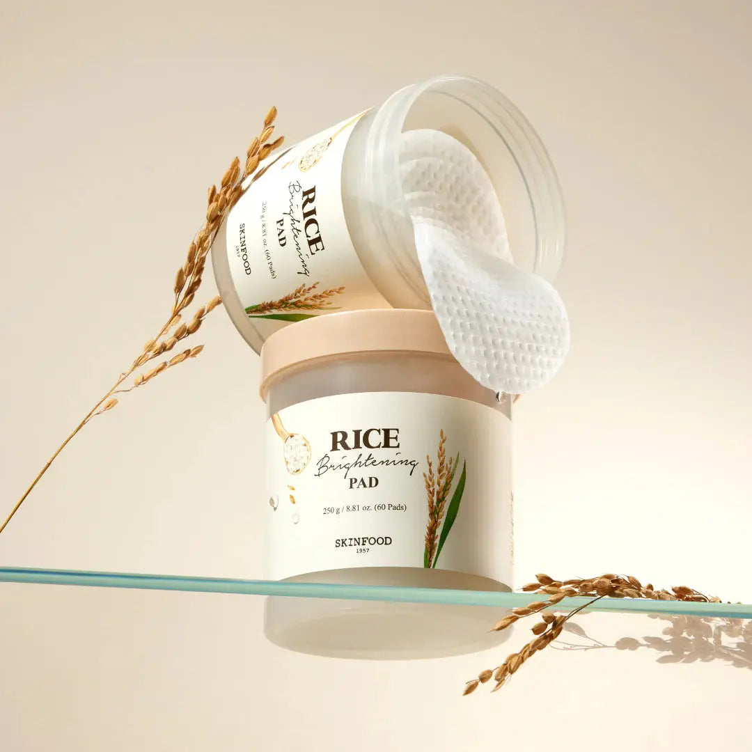 Tonizējoši spilventiņi ar rīsu ekstraktu Skinfood Rice Brightening Pad