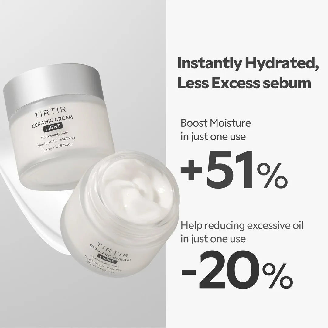 Gaisīgs krēms sejai ar keramīdiem TIRTIR Ceramic Cream Light