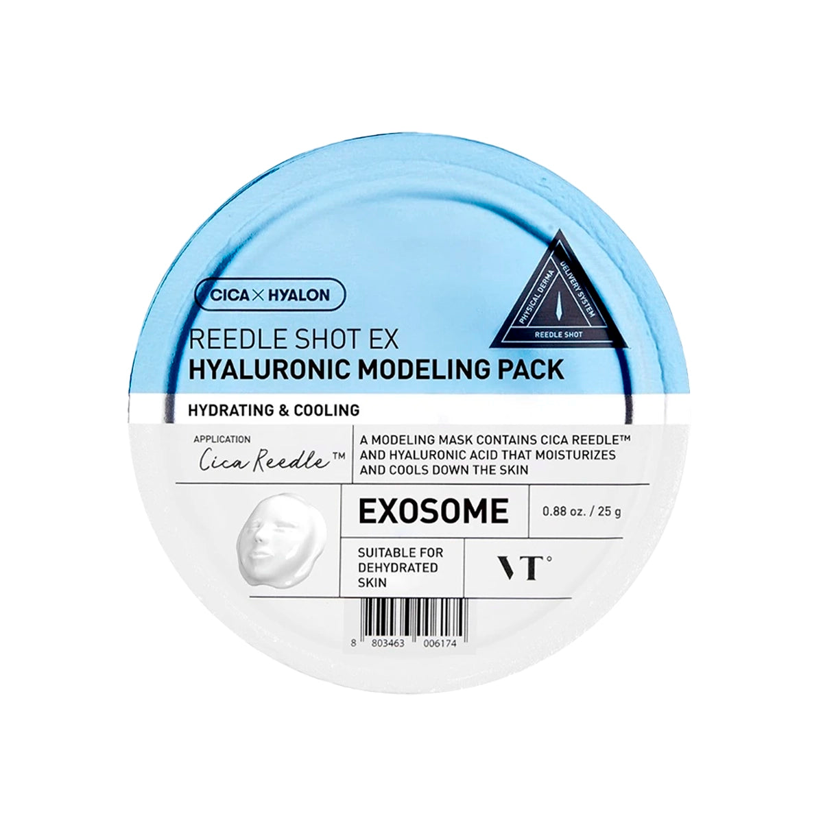 Mitrinošā algināta maska ar hialuronskābi VT Cosmetics Reedle Shot EX Hyaluronic Modeling Pack