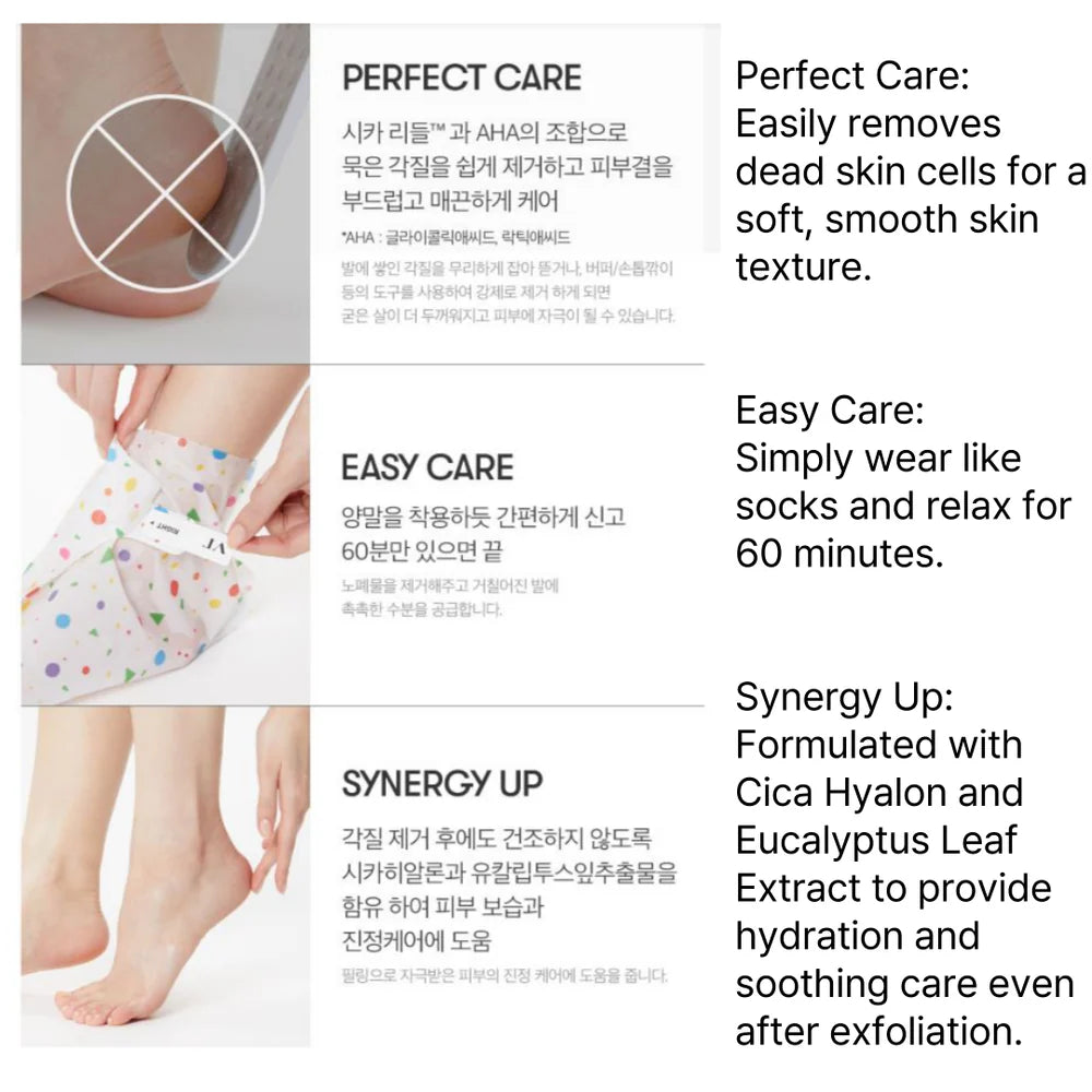Pīlinga zeķītes pēdām VT Cosmetics Reedle Shot Foot Peeling Mask