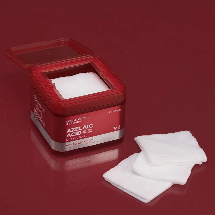 Skābju tonerspilventiņi problemātiskai ādai VT Cosmetics Az Care Toner Pad