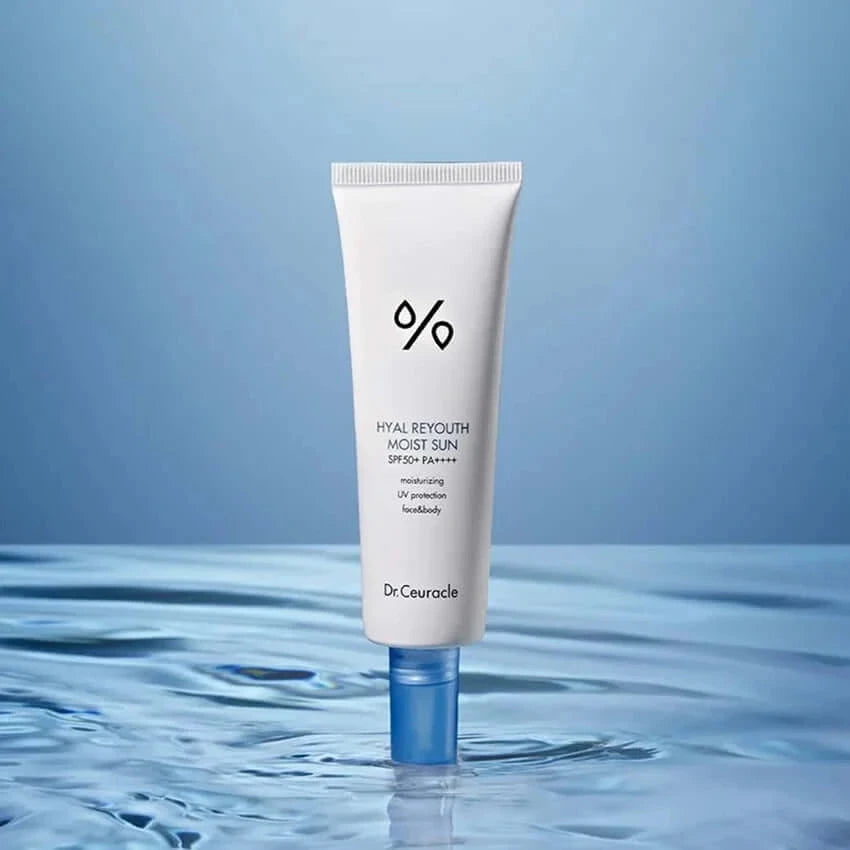 Saules aizsargkrēms ar hialuronskābi Dr.Ceuracle Hyal Reyouth Moist Sun SPF 50+ PA++++