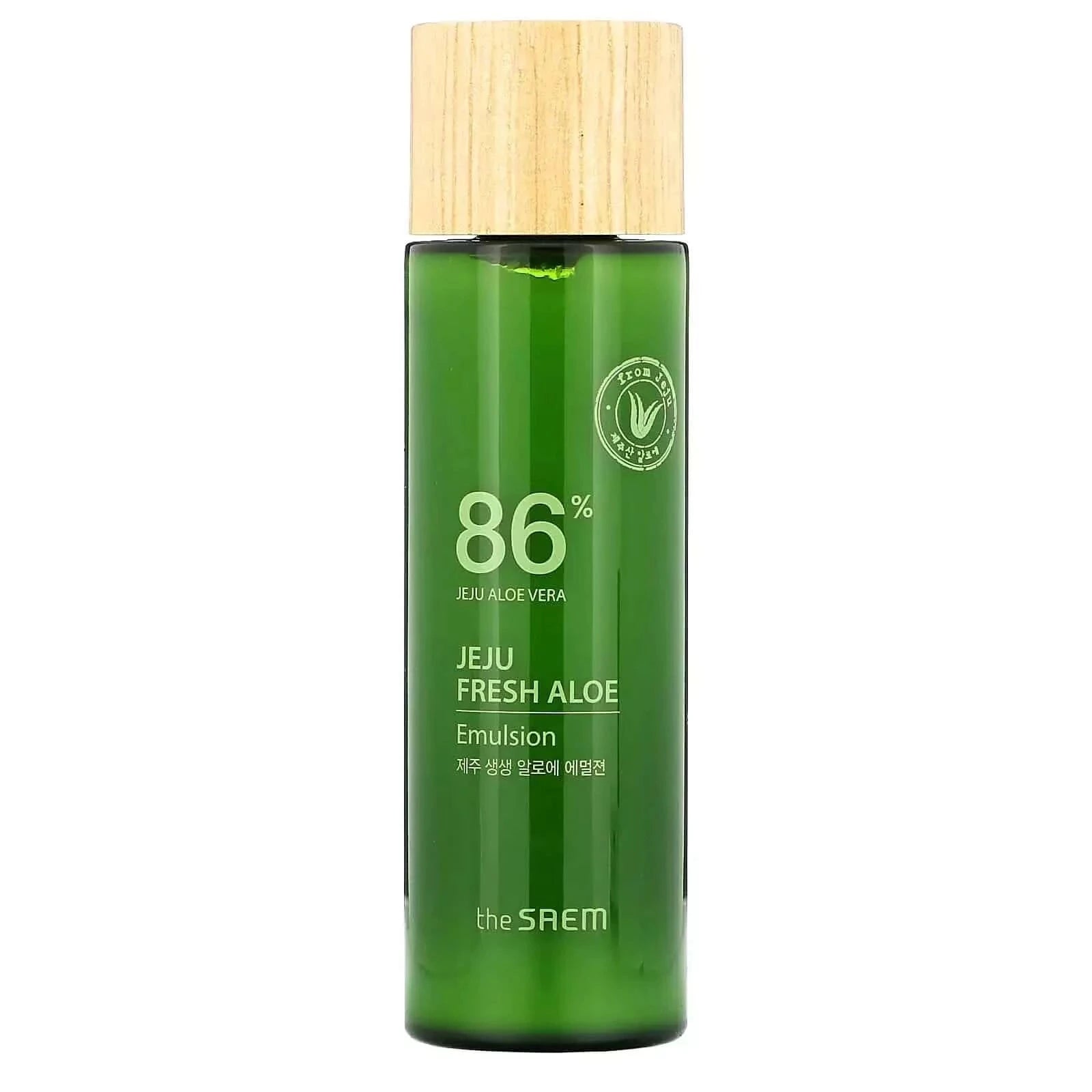 Mitrinoša emulsija sejai ar alveju The Saem Jeju Fresh Aloe Emulsion